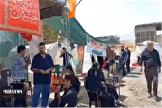 خدمات رسانی به زائران ابا عبدالله در ازنا