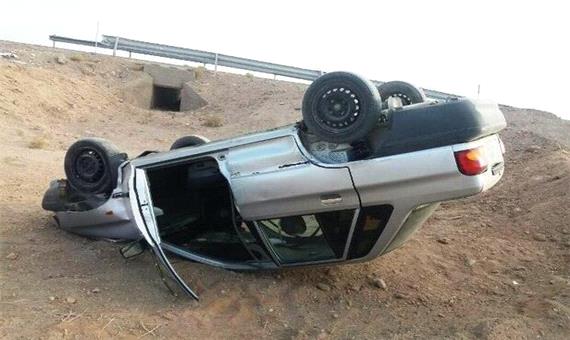 مصدومیت 5 نفر در واژگونی خودروی پراید در جاده خرم‌آباد- بروجرد