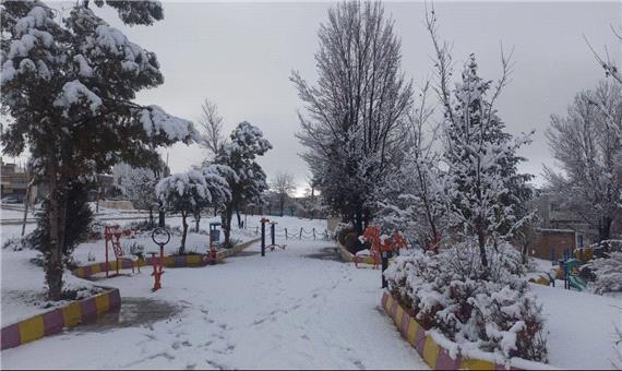 بارش برف مدارس "دلفان" در استان لرستان را تعطیل کرد