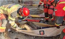 جسد دومین کارگر محبوس‌ شده در عمق 10 متری زمین در خرم‌آباد پیدا شد