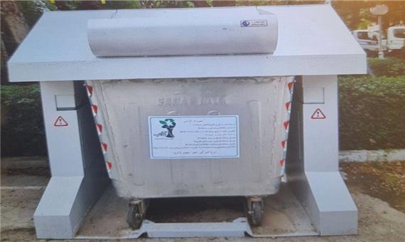سیستم روپوش سطل‌های زباله شهری در بروجرد نصب شد