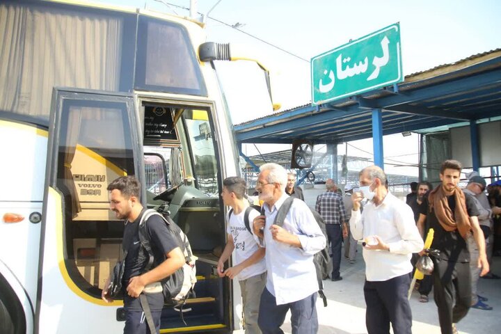 جابه‌جایی بیش از ۱۱ هزار زائر اربعین با ناوگان حمل‌ونقل عمومی لرستان