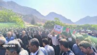 تشییع پیکر دانش‌آموز شهید امیرعلی فلاح در بیرانشهر