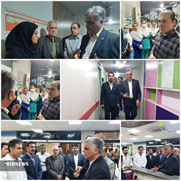 بازدید رئیس سازمان نظام پرستاری کشور از بیمارستان شهید رحیمی خرم آباد