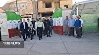 بدرقه فرزند شهید فراجا از خانه تا مدرسه در رومشکان