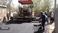 اجرای نهضت آسفالت معابر روستایی در چگنی