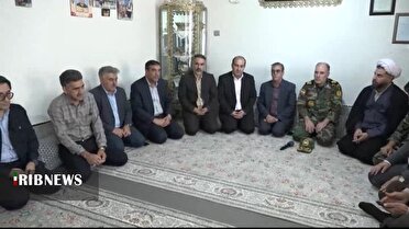 دیدار مسئولان ارتش با خانواده شهید حبیبی