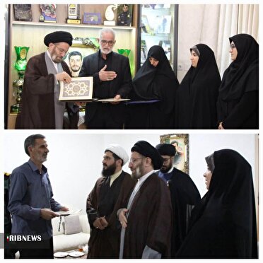 دیدار نماینده ولی فقیه در لرستان با دو خانواده شهیدجنگ ۱۲ روزه