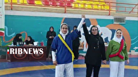 مسابقات چندجانبه کشتی آلیش بانوان در خرم آباد