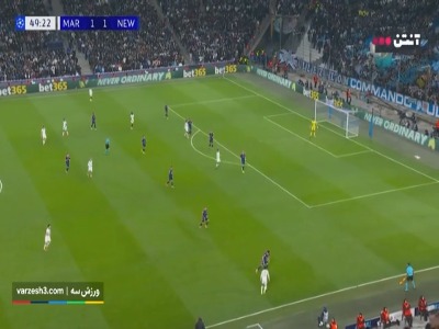 گل دوم مارسی به نیوکسل توسط اوبامیانگ