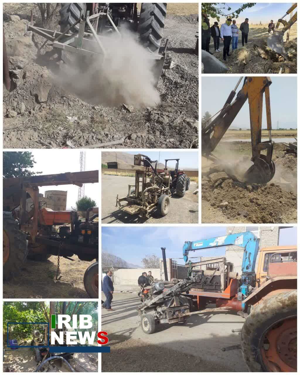 انسداد ۳۶ حلقه چاه غیرمجاز در دورود