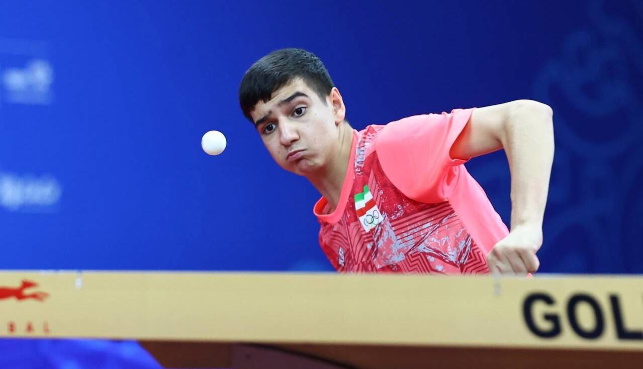 صعود چهار پله‌ای نابغه تنیس روی میز ایران در رده‌بندی جهانی