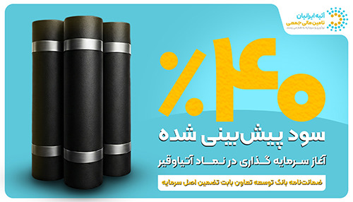 فرصت جدید سرمایه‌گذاری با ۴۰ ٪ سود پیش‌بینی‌شده و تضمین اصل سرمایه توسط ضمانت‌نامه بانک توسعه تعاون