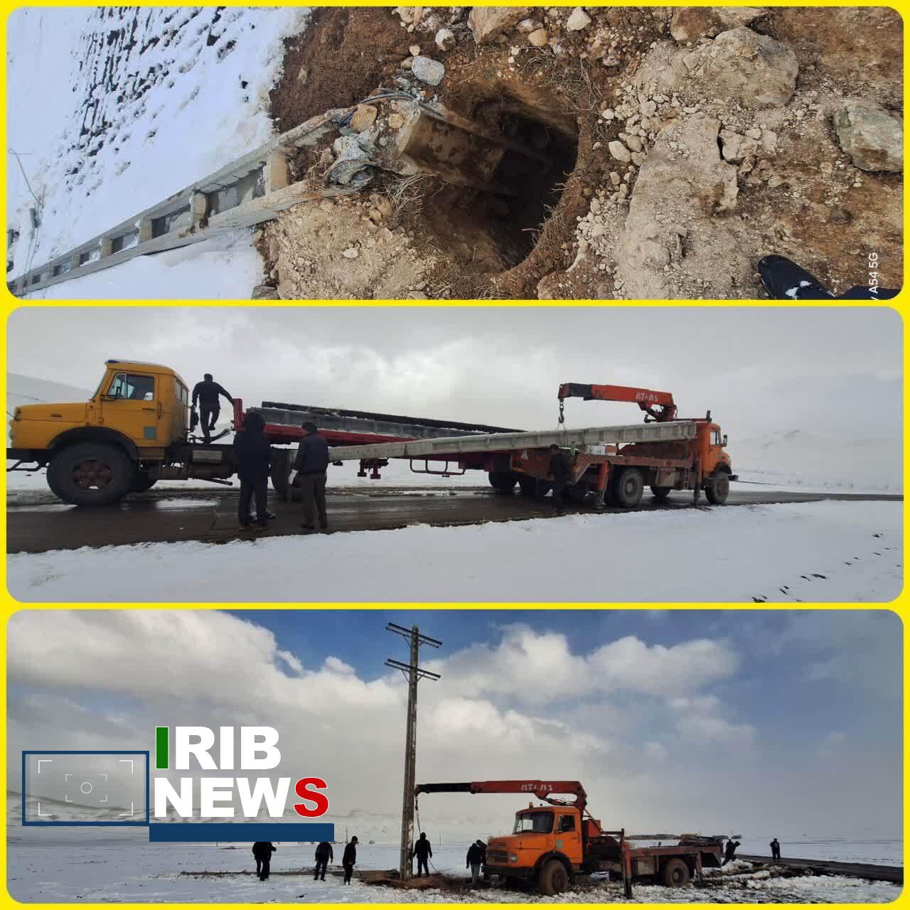 قطع برق بیش از ۷۰ روستای ذلقی در پی بارندگی های اخیر