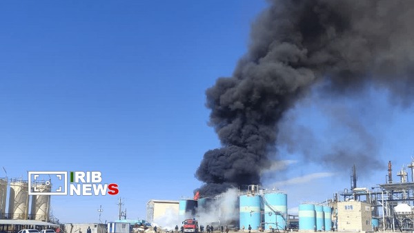 مهار آتش سوزی در شهرک صنعتی الیگودرز