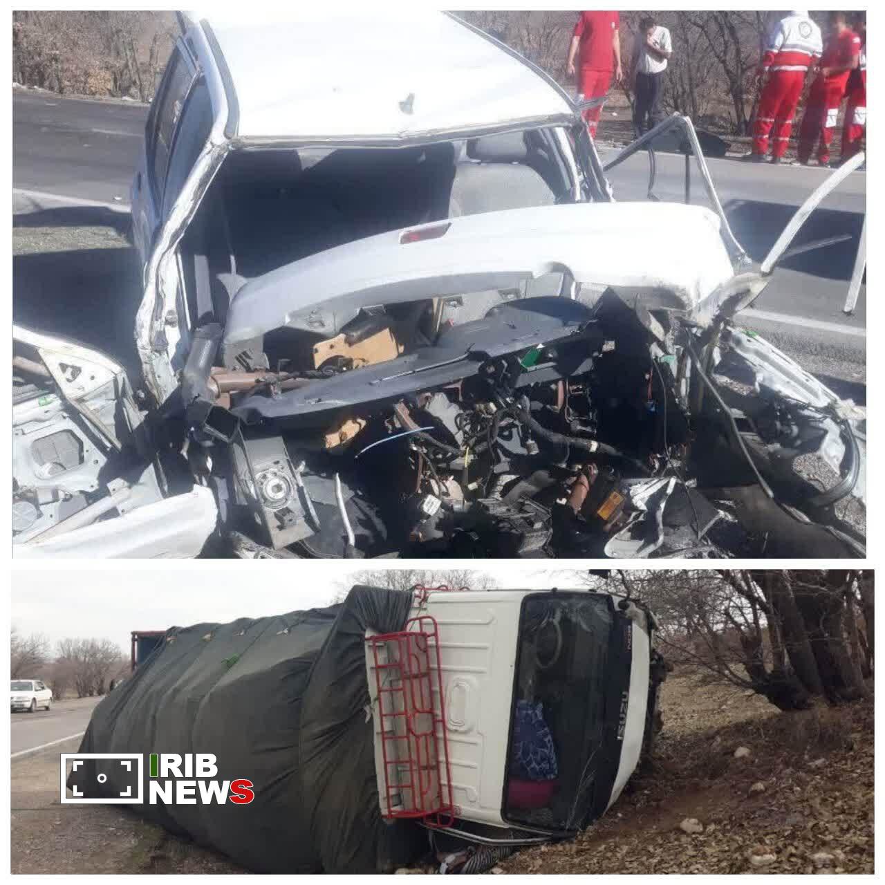 تصادف مرگبار با دو فوتی در کوهدشت لرستان