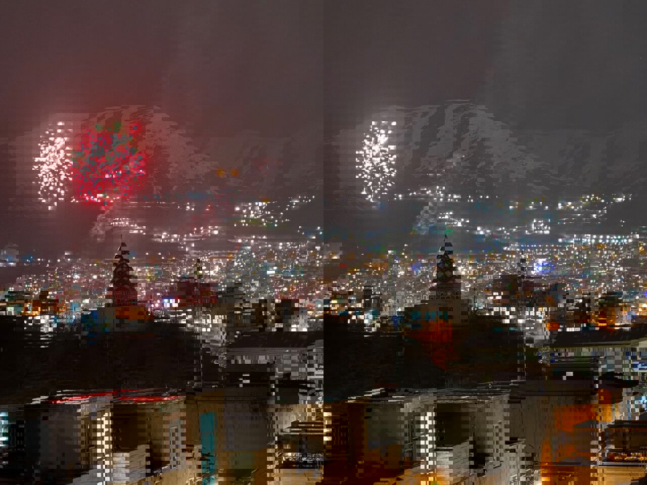 نمایی از فریاد «الله اکبر» خرم‌آبادی‌ها در میدان ۲۲ بهمن