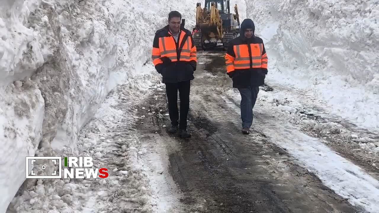 گردنه «گله بادوش» الیگودرز بازگشایی شد