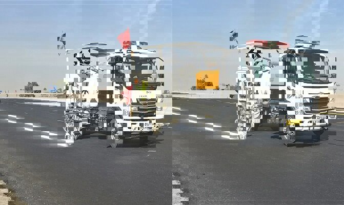 ۱۲ کیلومتر از جاده خرم‌آباد - پلدختر خط‌کشی شد