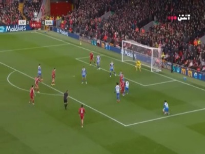 گل سوم لیورپول به برایتون