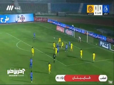 ضربه رزاقی‌نیا از کنار دروازه به‌بیرون رفت