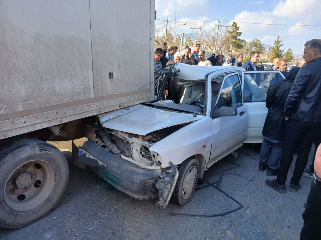جان باختن ۲ نفر بر اثر تصادف در محور بروجرد - اراک