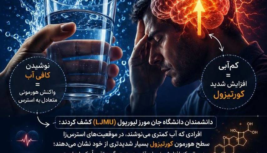 یک ارتباط عجیب بین کم‌آبی بدن و استرس؛ شاید دلیل عصبی بودن شما فقط کمبود آب باشد!