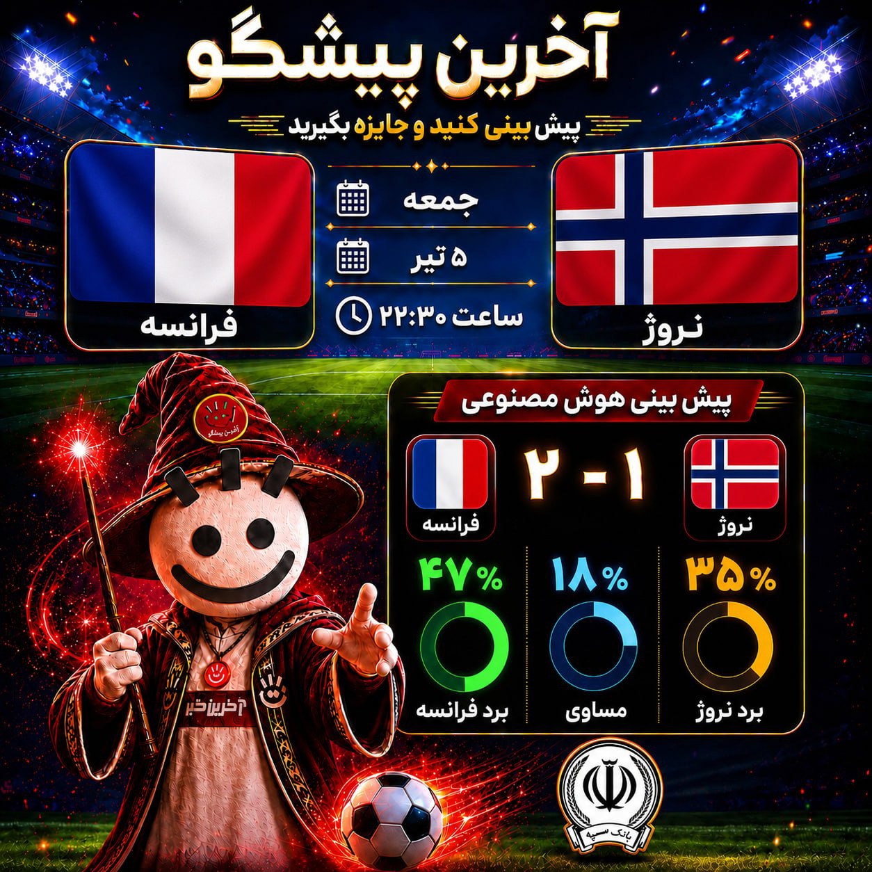 فرانسه - نروژ؛ جدال تجربه و انگیزه