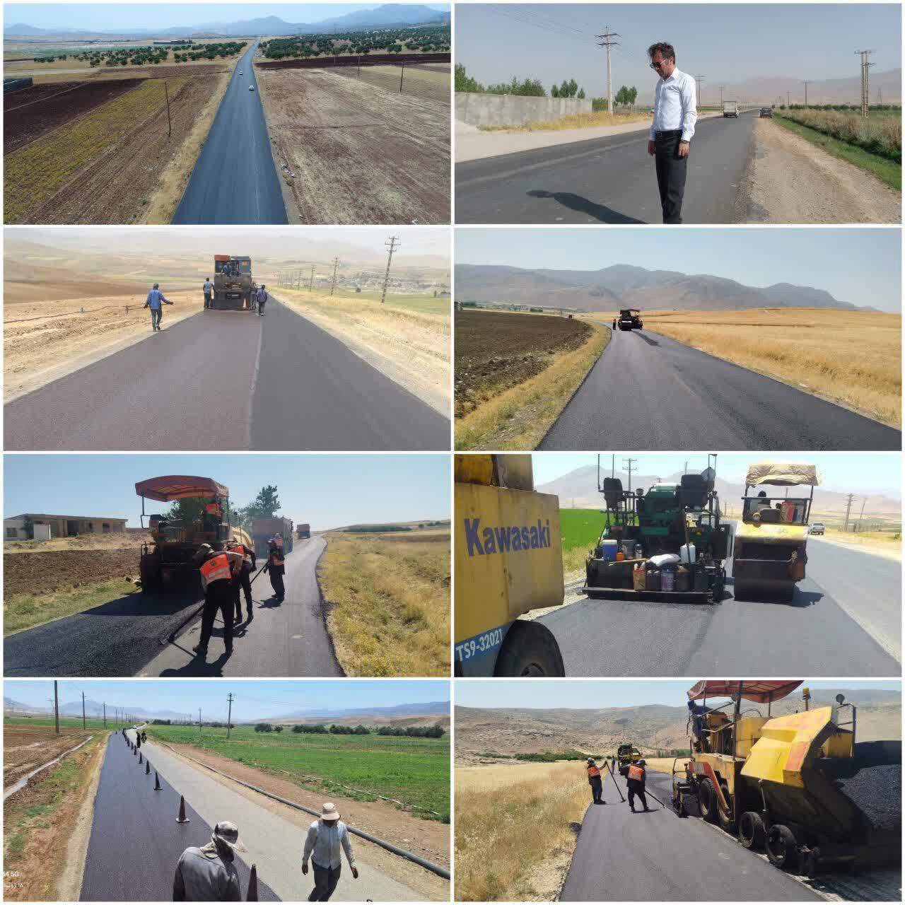 اجرای ۶۵ کیلومتر روکش آسفالت راه روستایی در لرستان