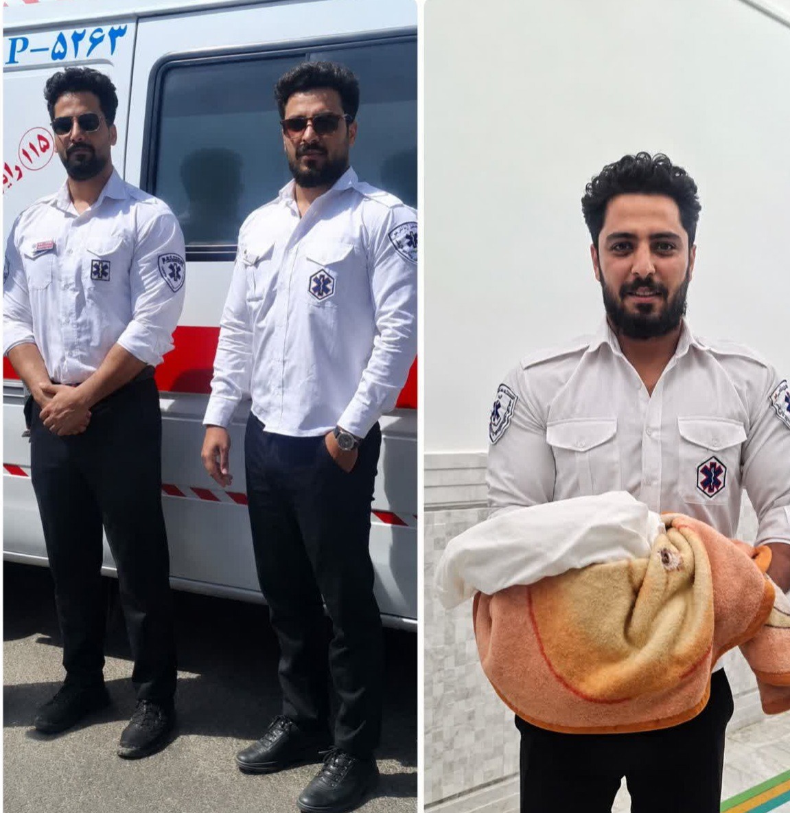 تولد نوزاد عجول لرستانی در آمبولانس اورژانس