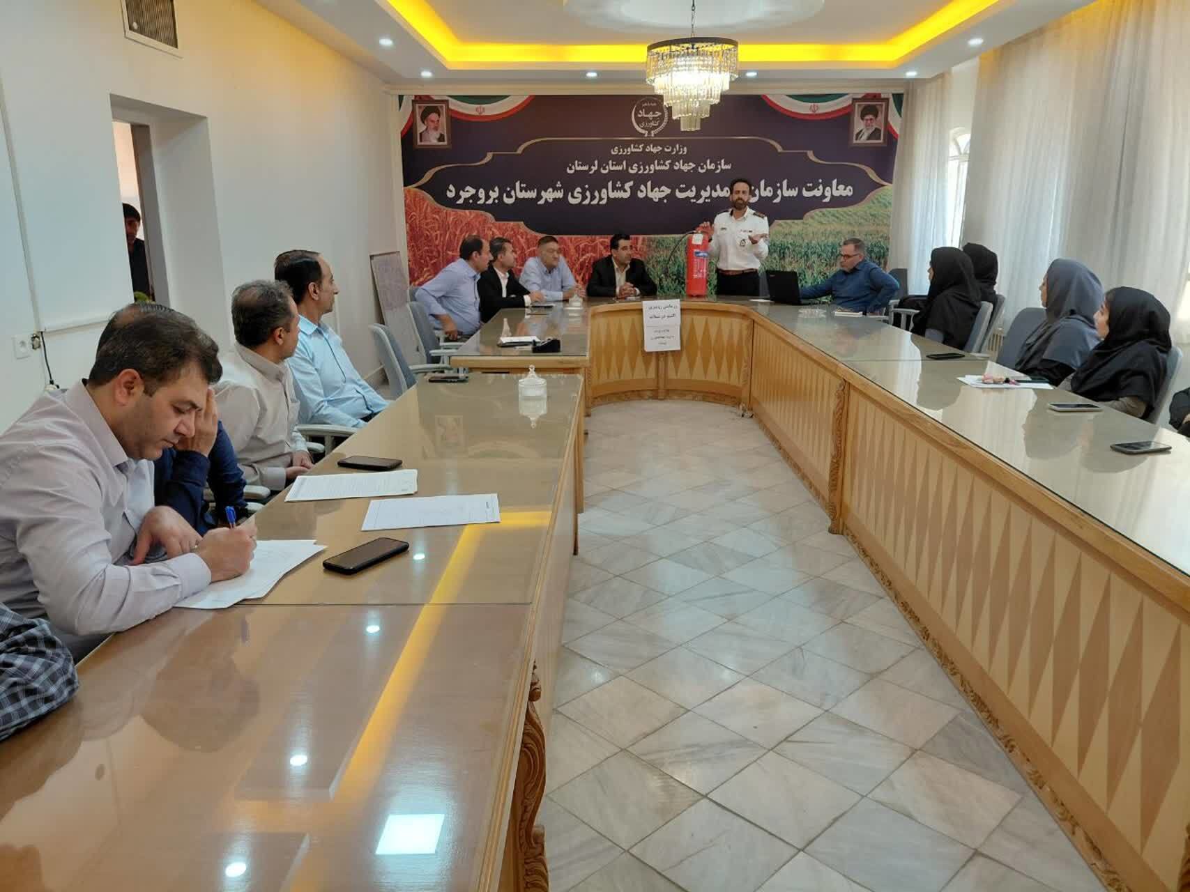 برگزاری رزمایش رومیزی ال‌نینو در بروجرد لرستان