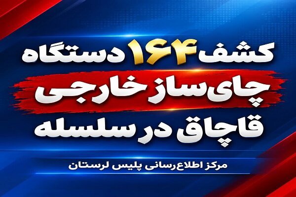 کشف ۱۶۴ دستگاه چای‌ساز خارجی قاچاق در سلسله