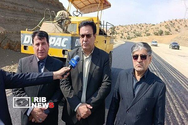 آغاز عملیات روکش آسفالت «واریانت چنار» در کوهدشت