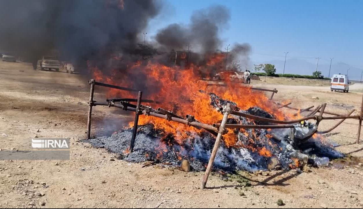 ۴ تن و ۲۰۰ کیلوگرم مواد مخدر در الیگودرز امحا شد